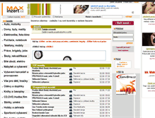 Tablet Screenshot of maxinzert.cz